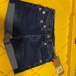 Brand new Girls shorts size 5 or 6 True religion